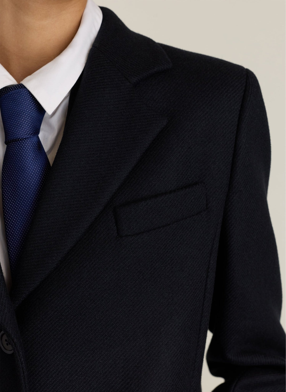 Hana Long Wool Coat - Black Baukjen
