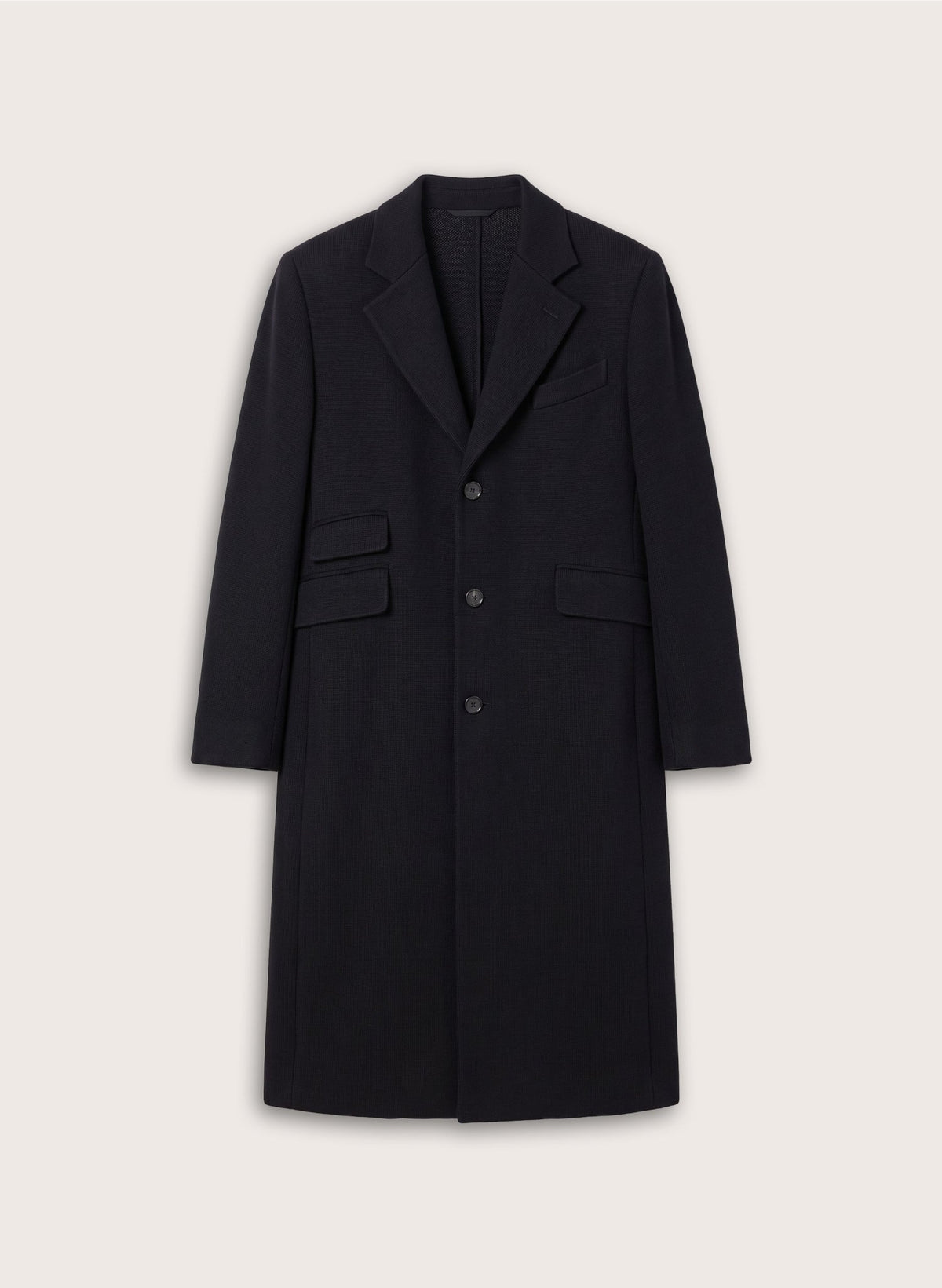 Hana Long Wool Coat - Black Baukjen
