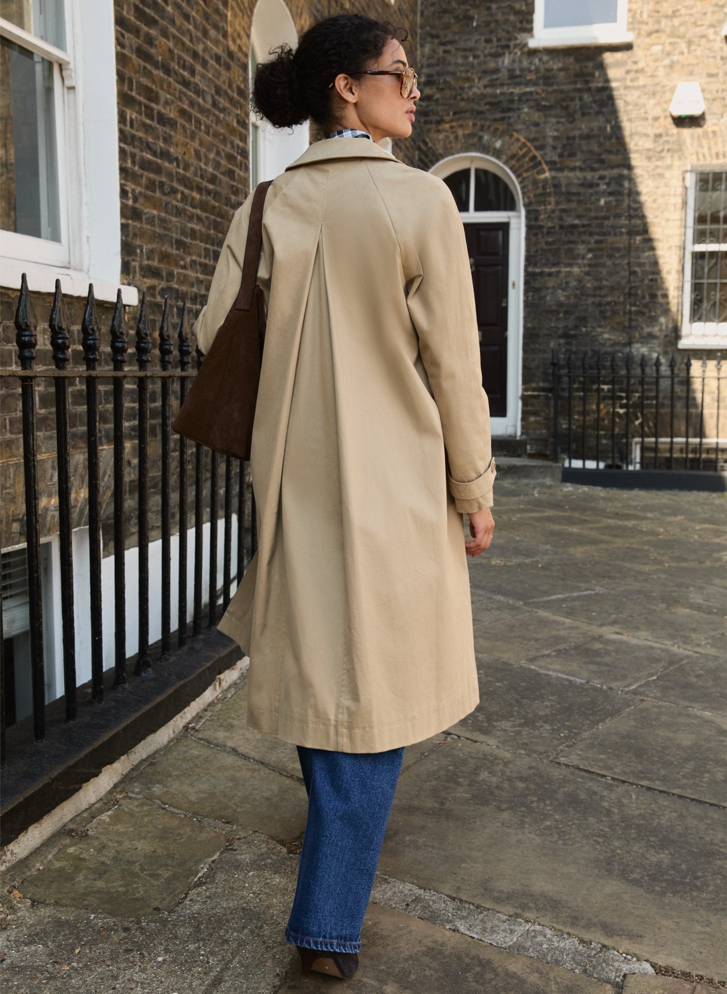 Hazel Organic Cotton Mac Coat - Sand Baukjen