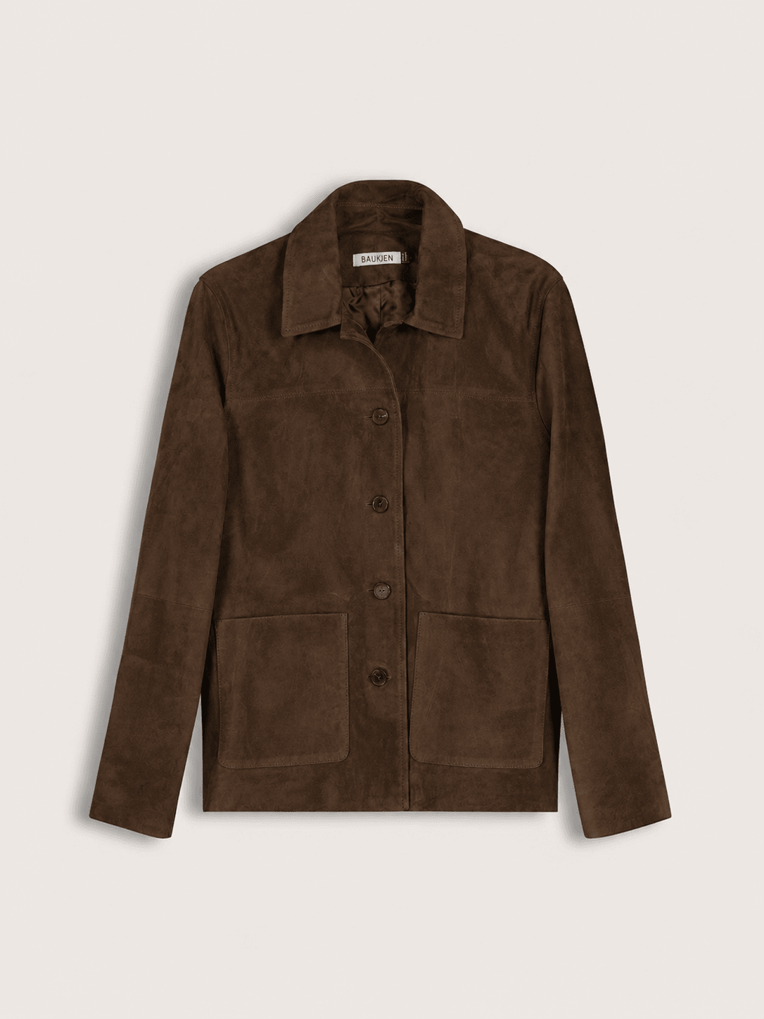 Hudson Suede Blazer - Dark Brown Baukjen