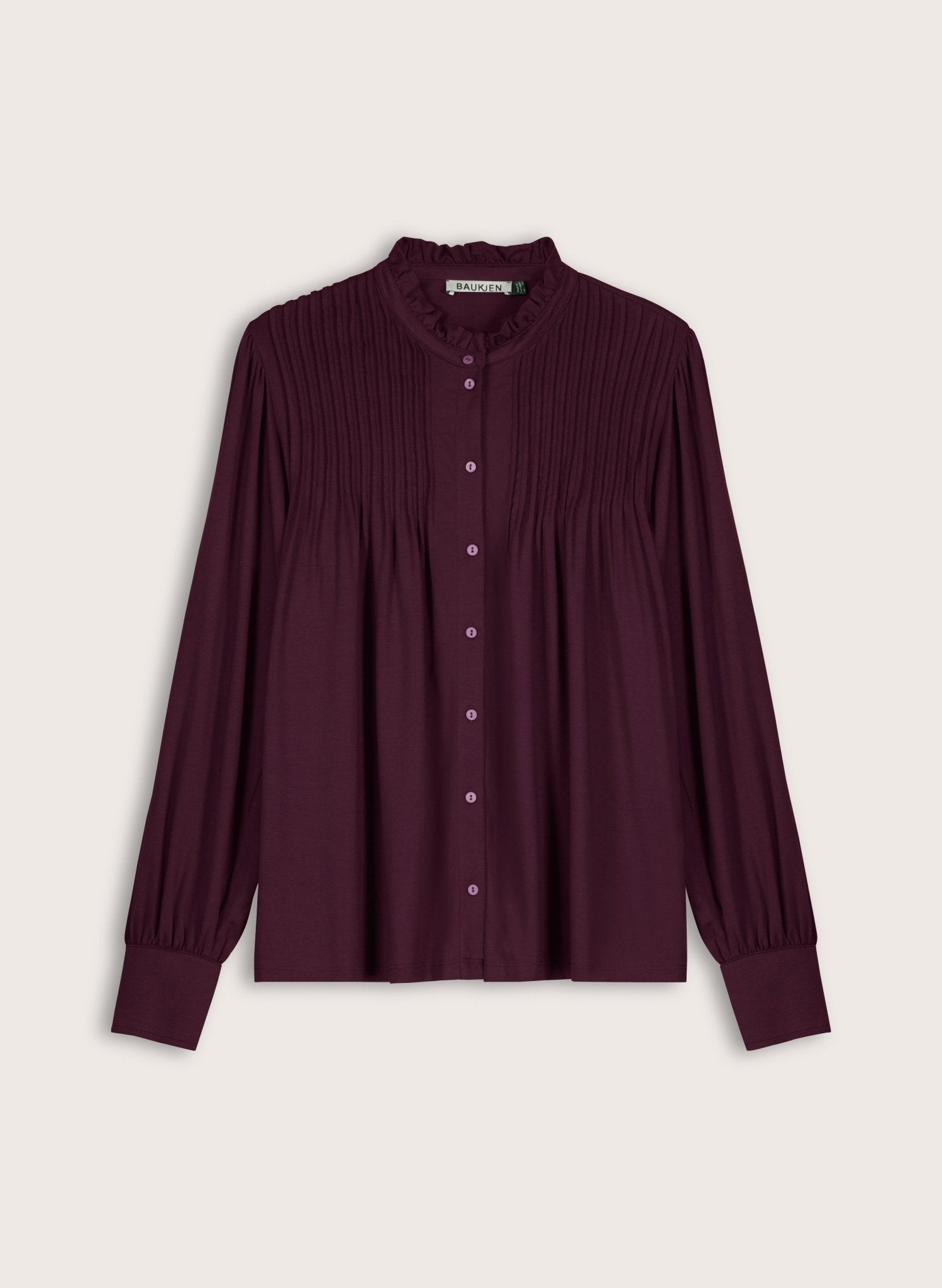 Imken Long Sleeve Blouse - Plum Baukjen