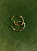 Inez Wave Hoop Earrings - One Size Baukjen