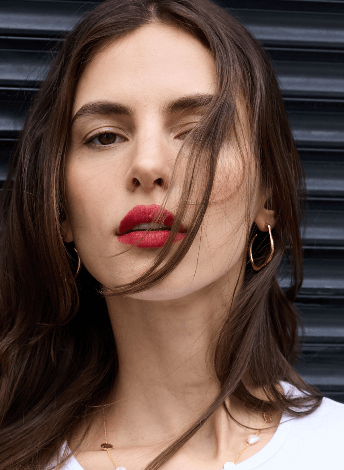 Inez Wave Hoop Earrings - One Size Baukjen