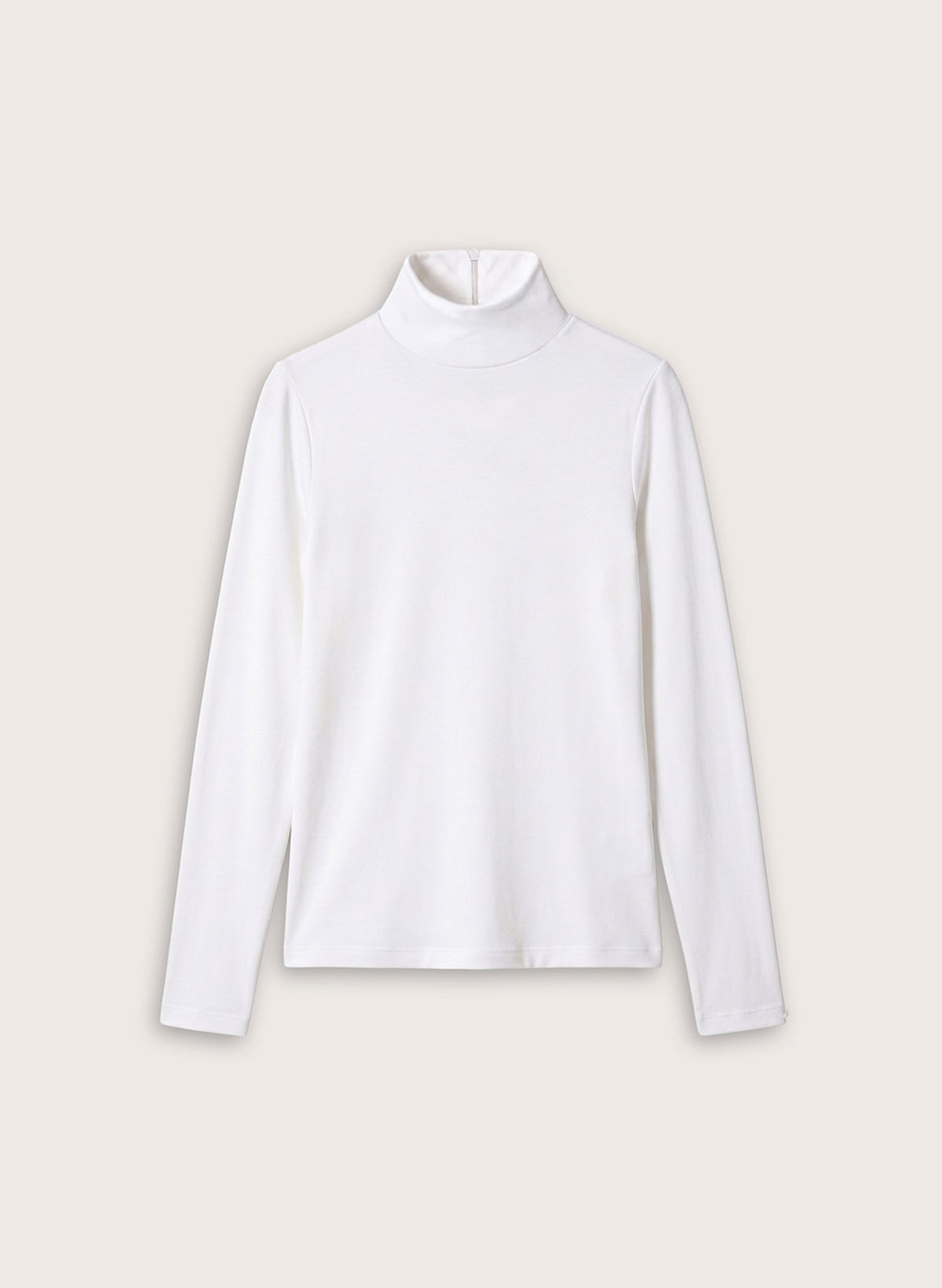 Isla Turtleneck Top - White Baukjen