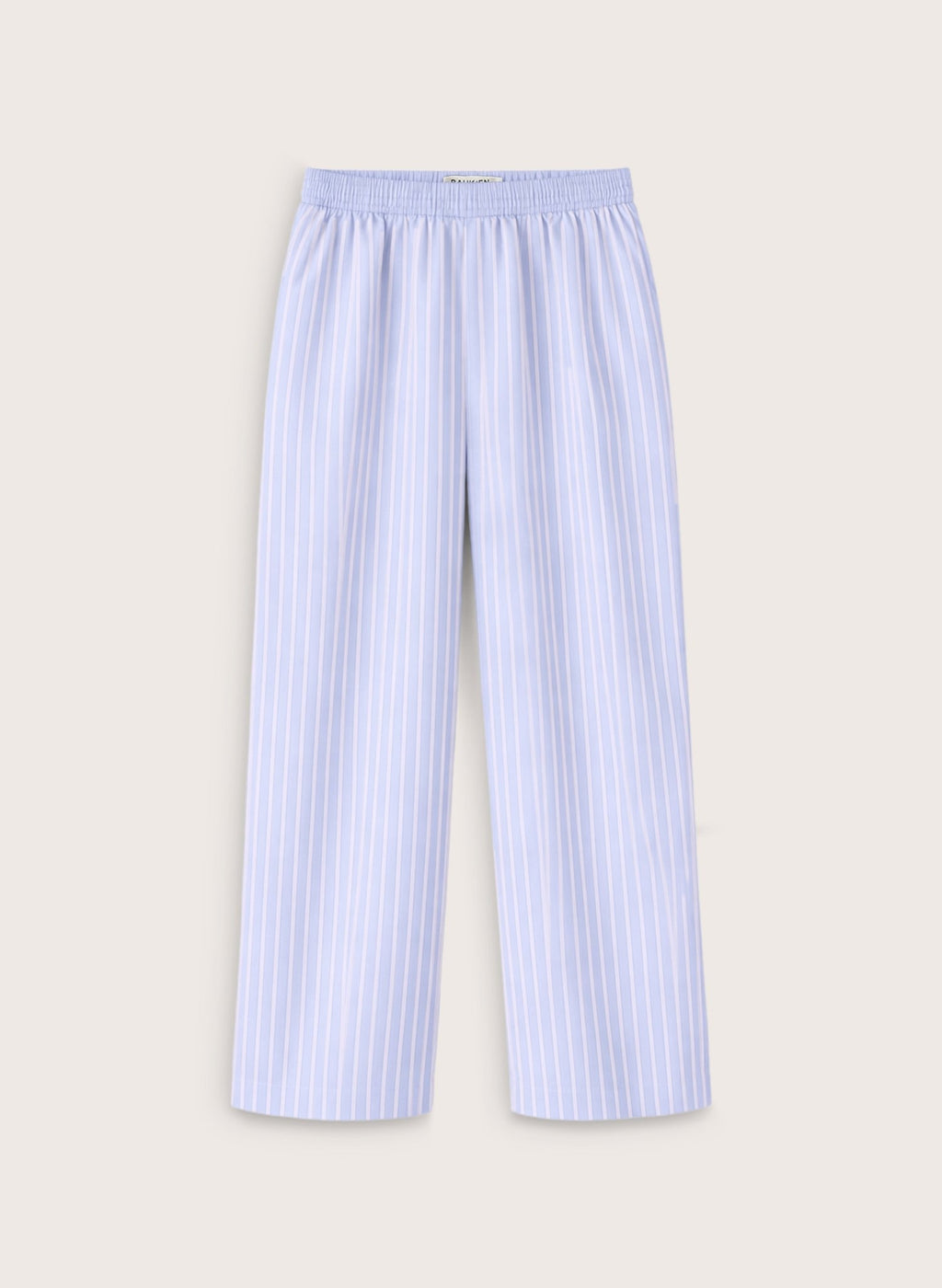 Iva Organic Cotton Stripe Pyjama Trousers - Blue & White Stripe Baukjen