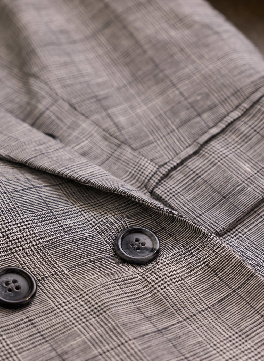Jude Wool Blend Blazer - Black & White Check Baukjen