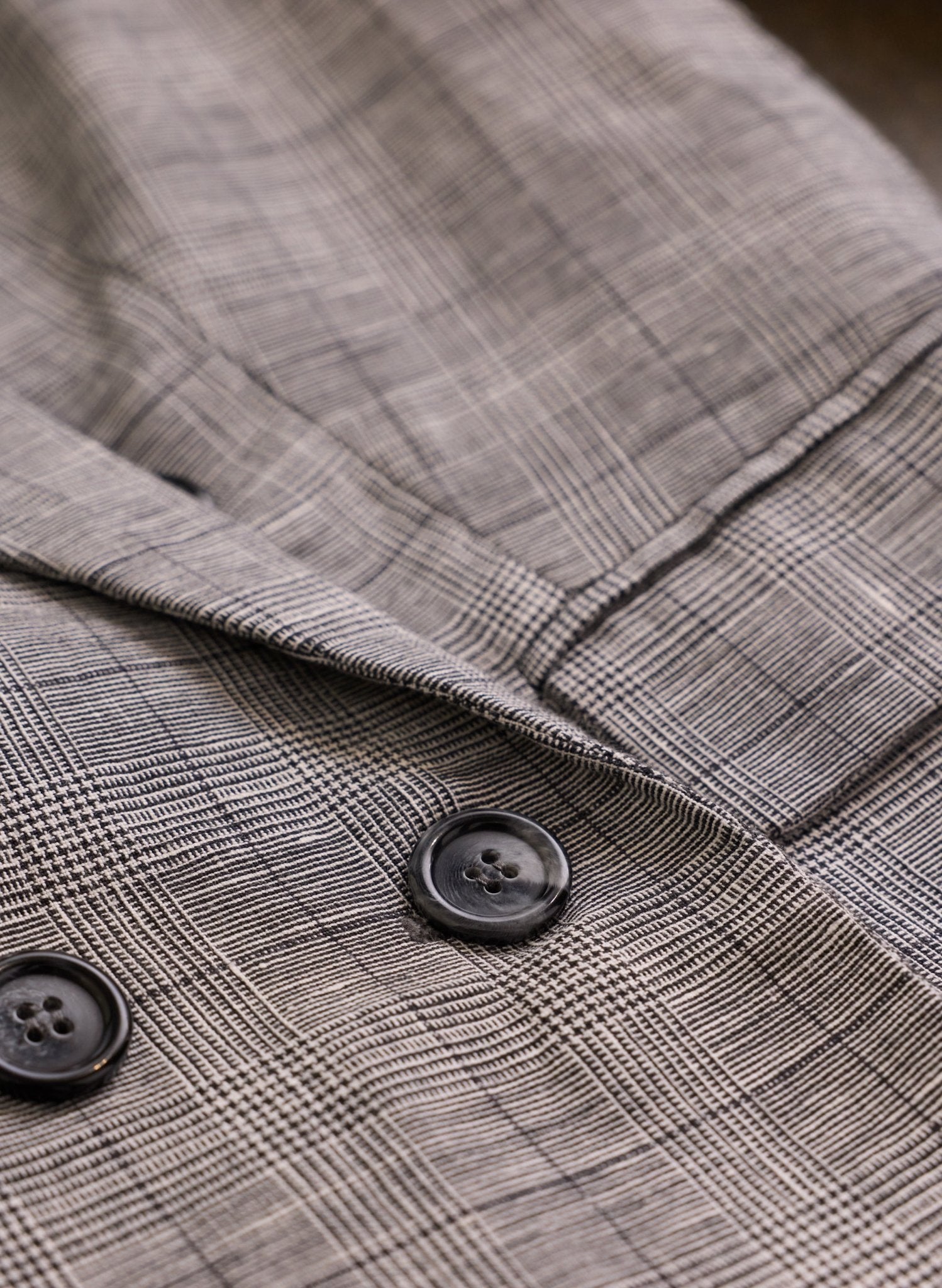 Jude Wool Blend Blazer - Black & White Check Baukjen