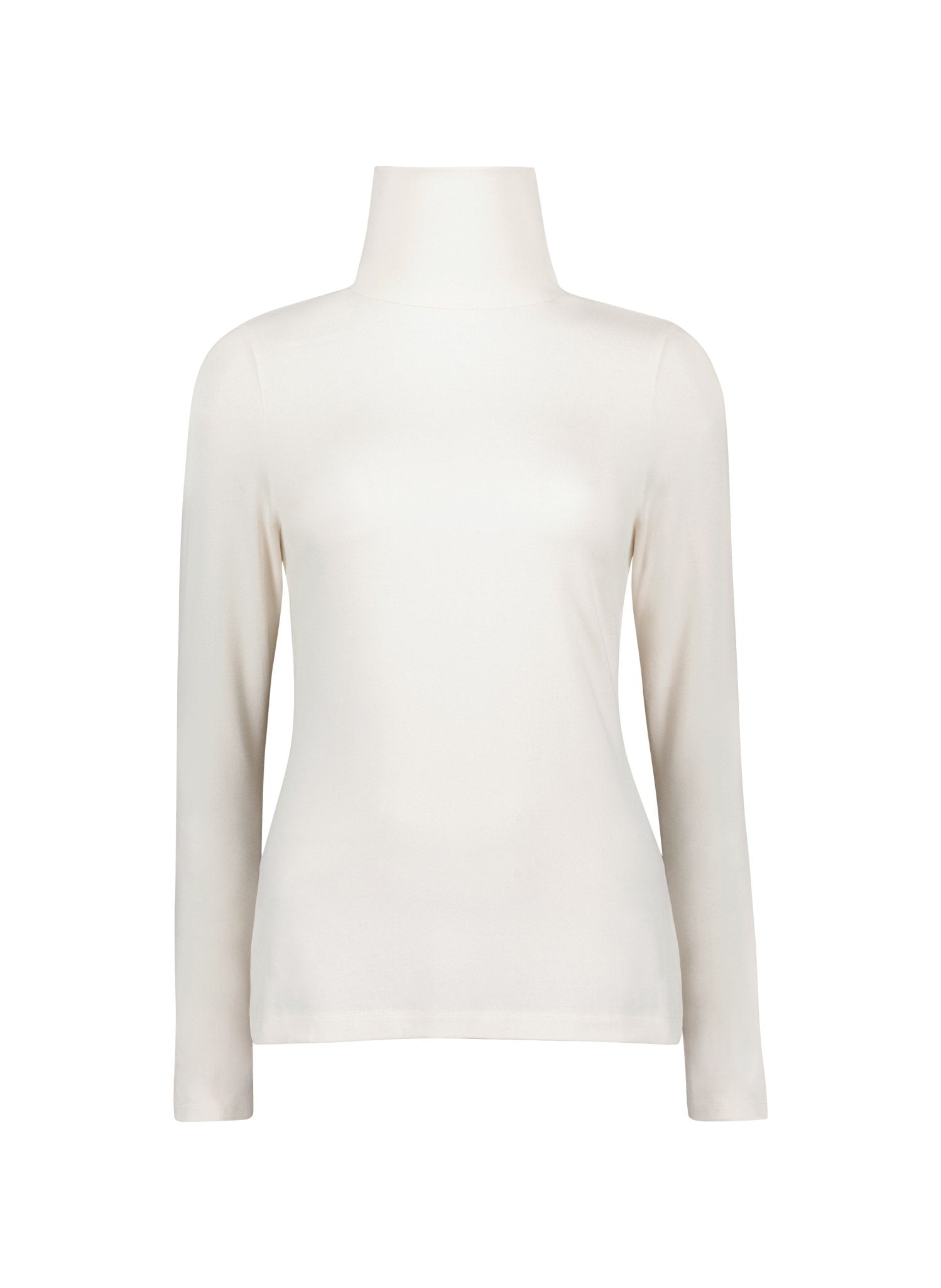 Julie Turtleneck Top - Cream Baukjen