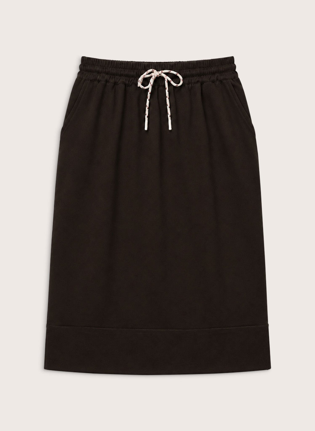 Kai Drawstring Skirt - Dark Chocolate Baukjen
