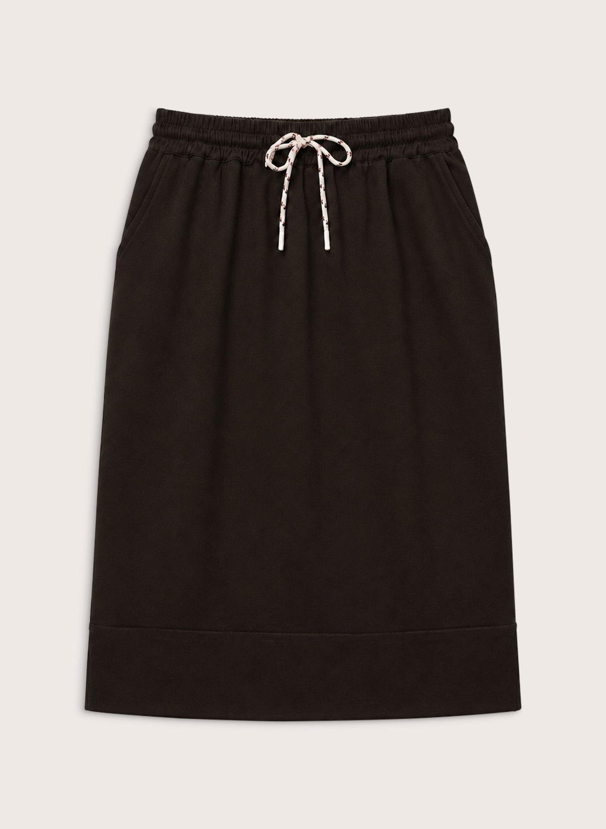 Kai Drawstring Skirt - Dark Chocolate Baukjen
