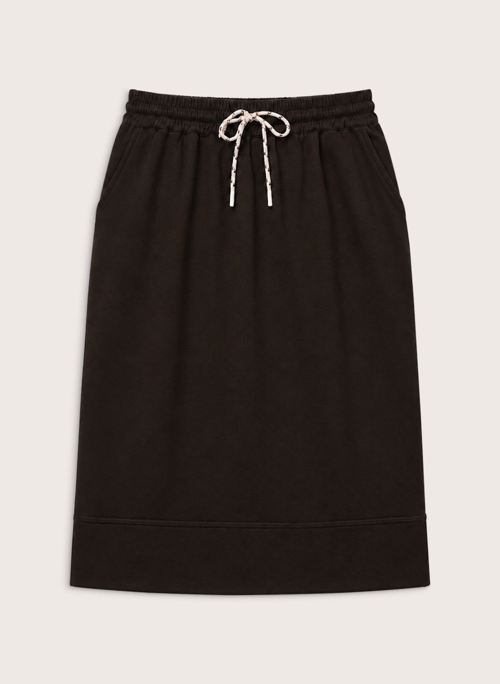 Kai Drawstring Skirt - Dark Chocolate Baukjen