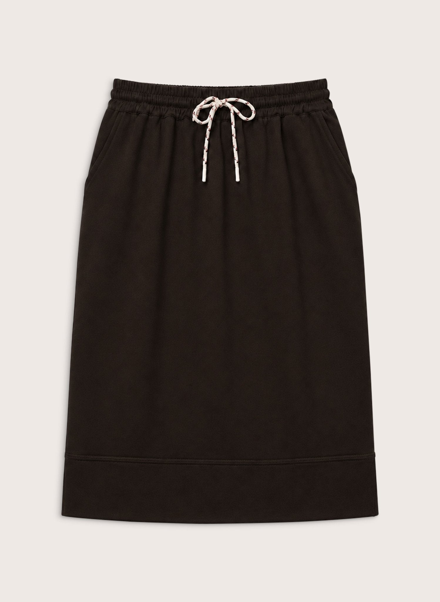 Kai Drawstring Skirt - Dark Chocolate Baukjen