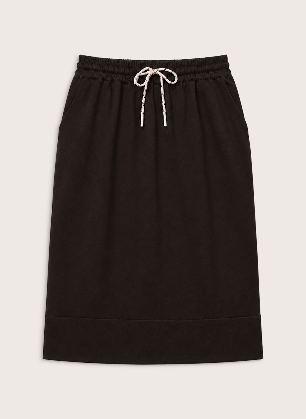 Kai Drawstring Skirt - Dark Chocolate Baukjen