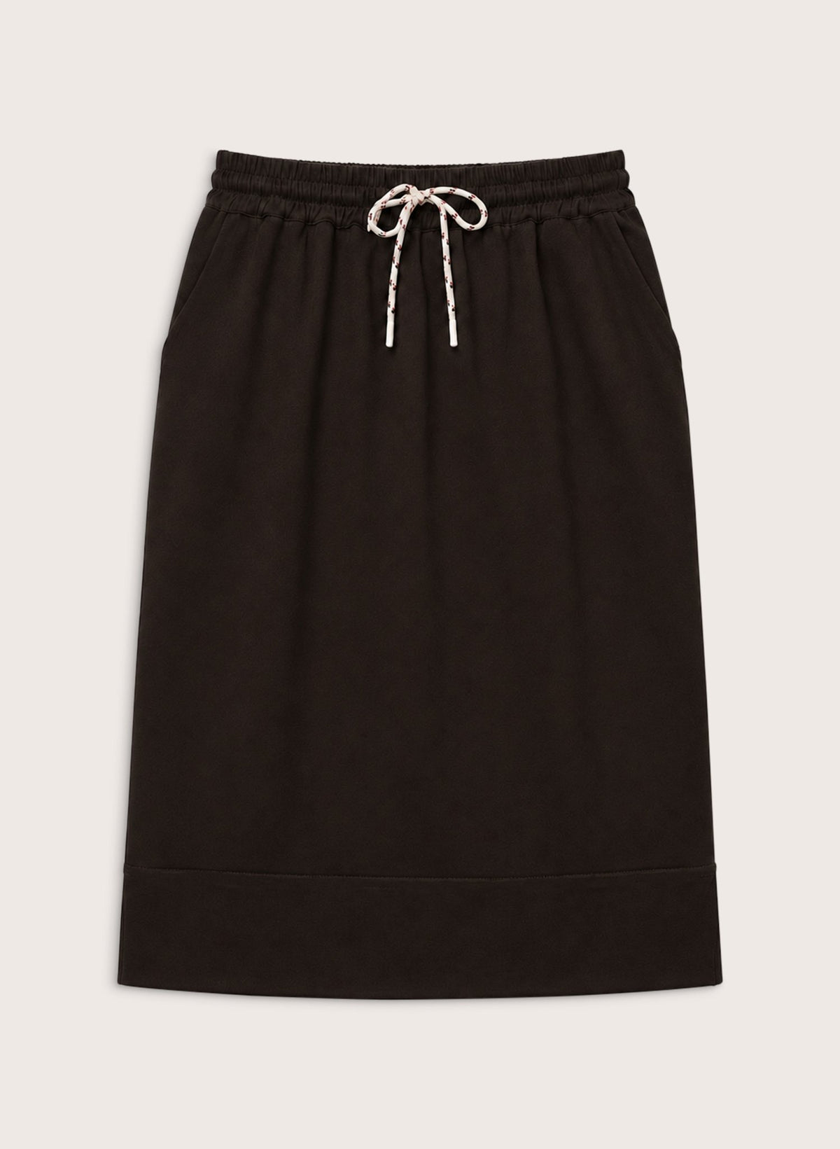 Kai Drawstring Skirt - Dark Chocolate Baukjen