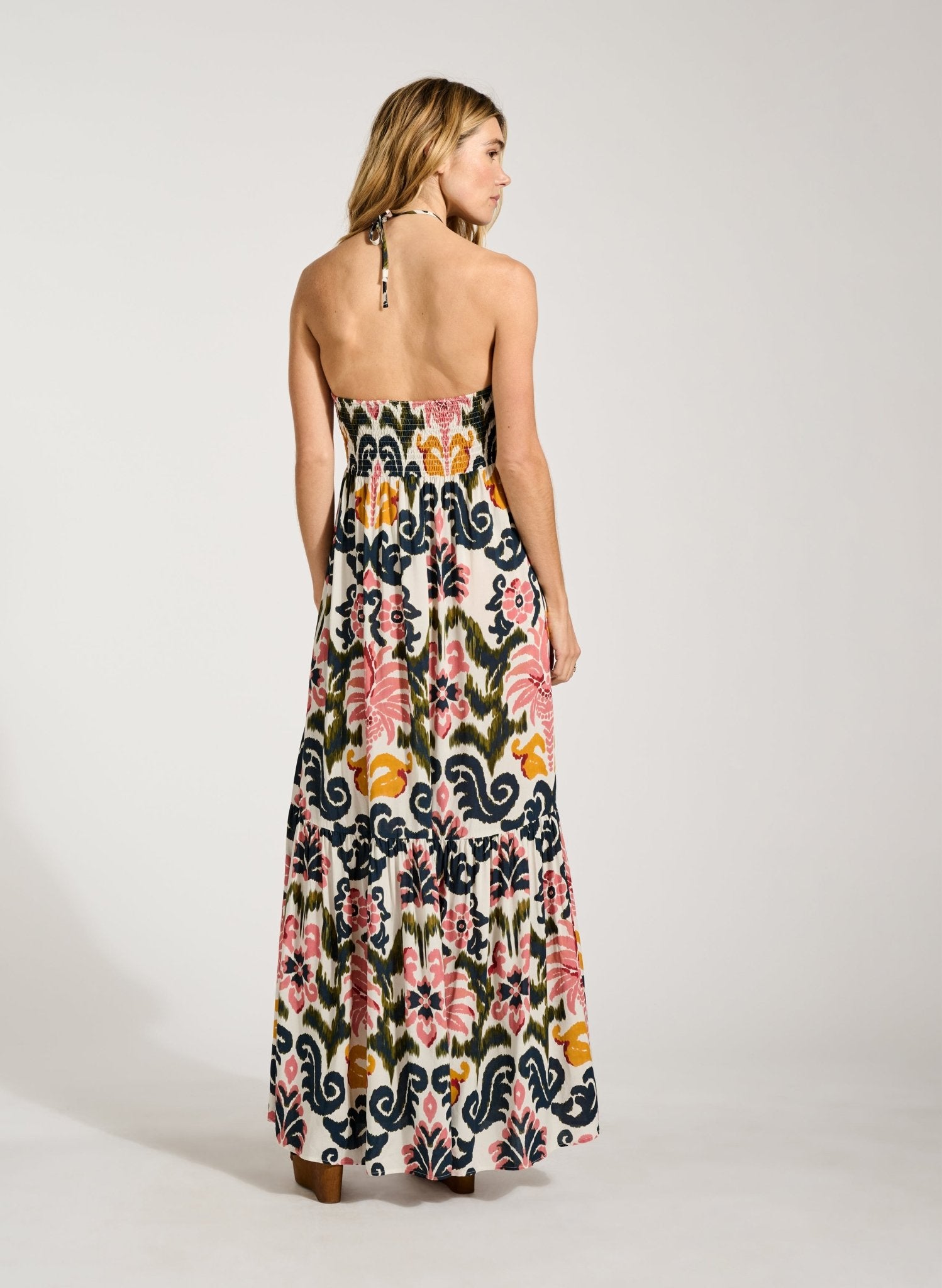 Kamari Dress - Coral Palm Baukjen