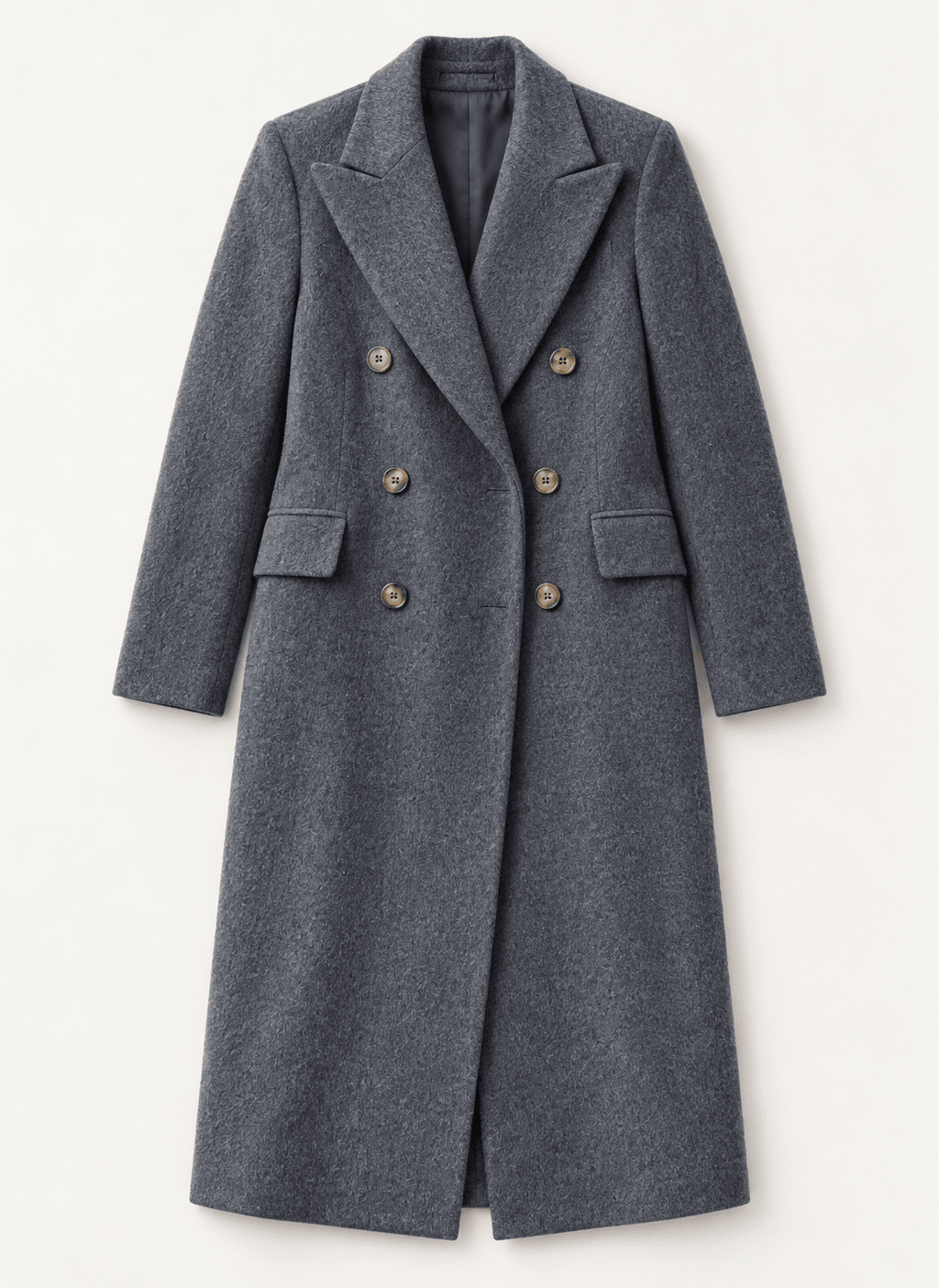 Kennedy Wool Blend Tailored Coat - Grey Baukjen