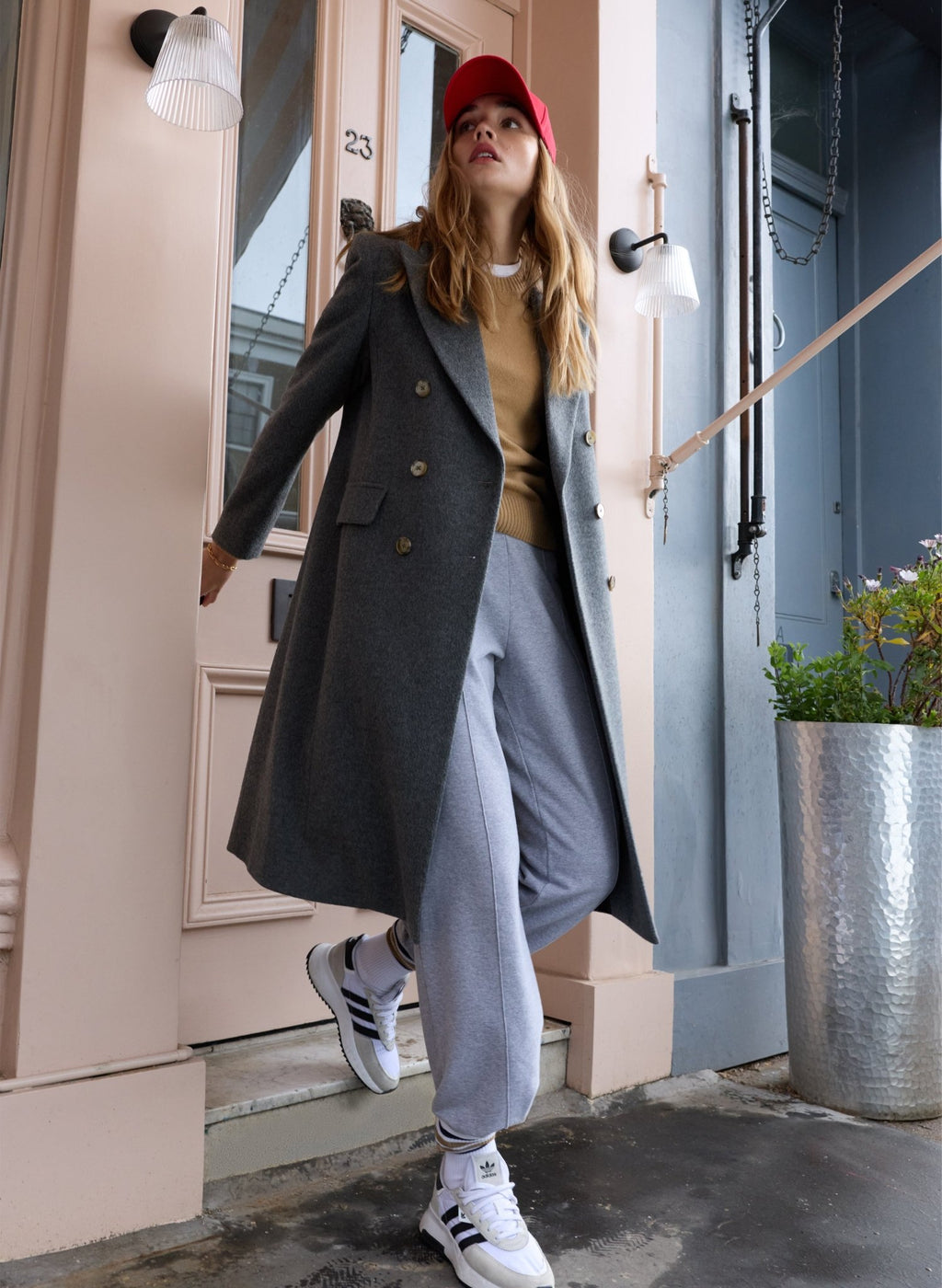 Kennedy Wool Blend Tailored Coat - Grey Baukjen