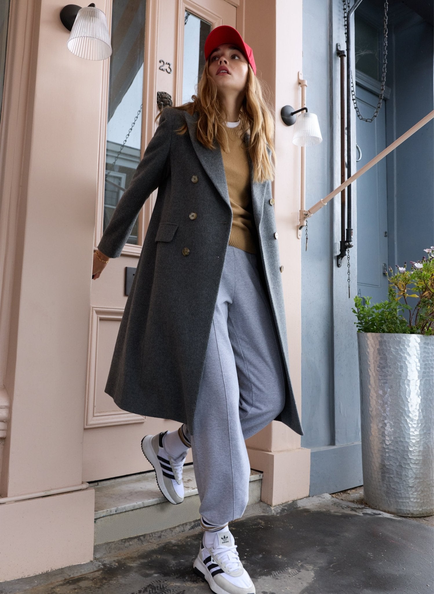 Kennedy Wool Blend Tailored Coat - Grey Baukjen