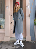Kennedy Wool Blend Tailored Coat - Grey Baukjen