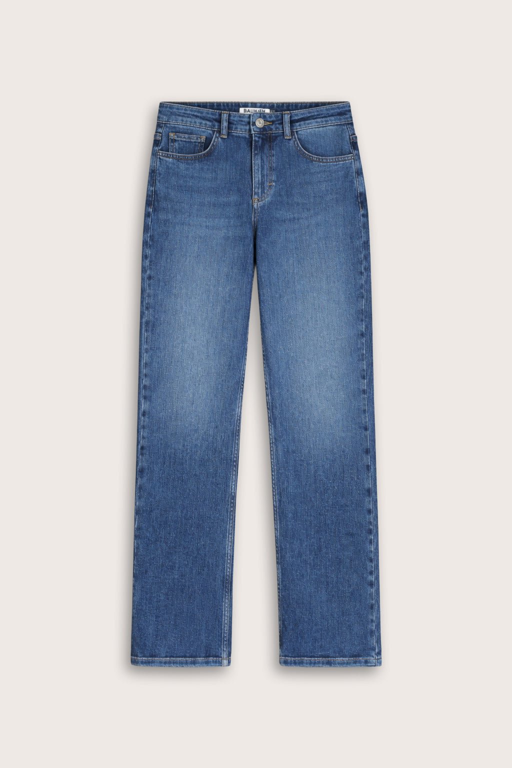 Kim Organic Cotton Stretch Straight Leg Jeans - Washed Indigo Baukjen