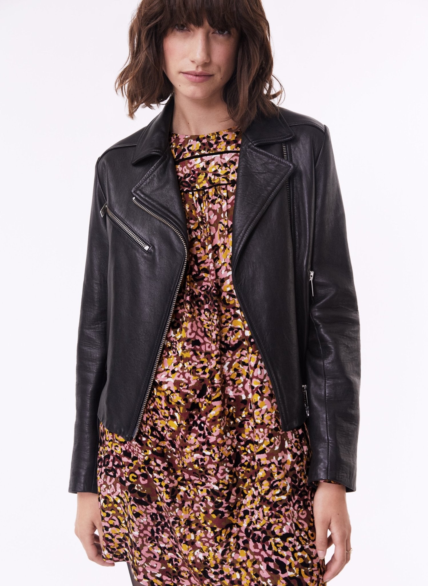 Kirsten Dress with LENZING™ ECOVERO™ - Burgundy Animal Baukjen