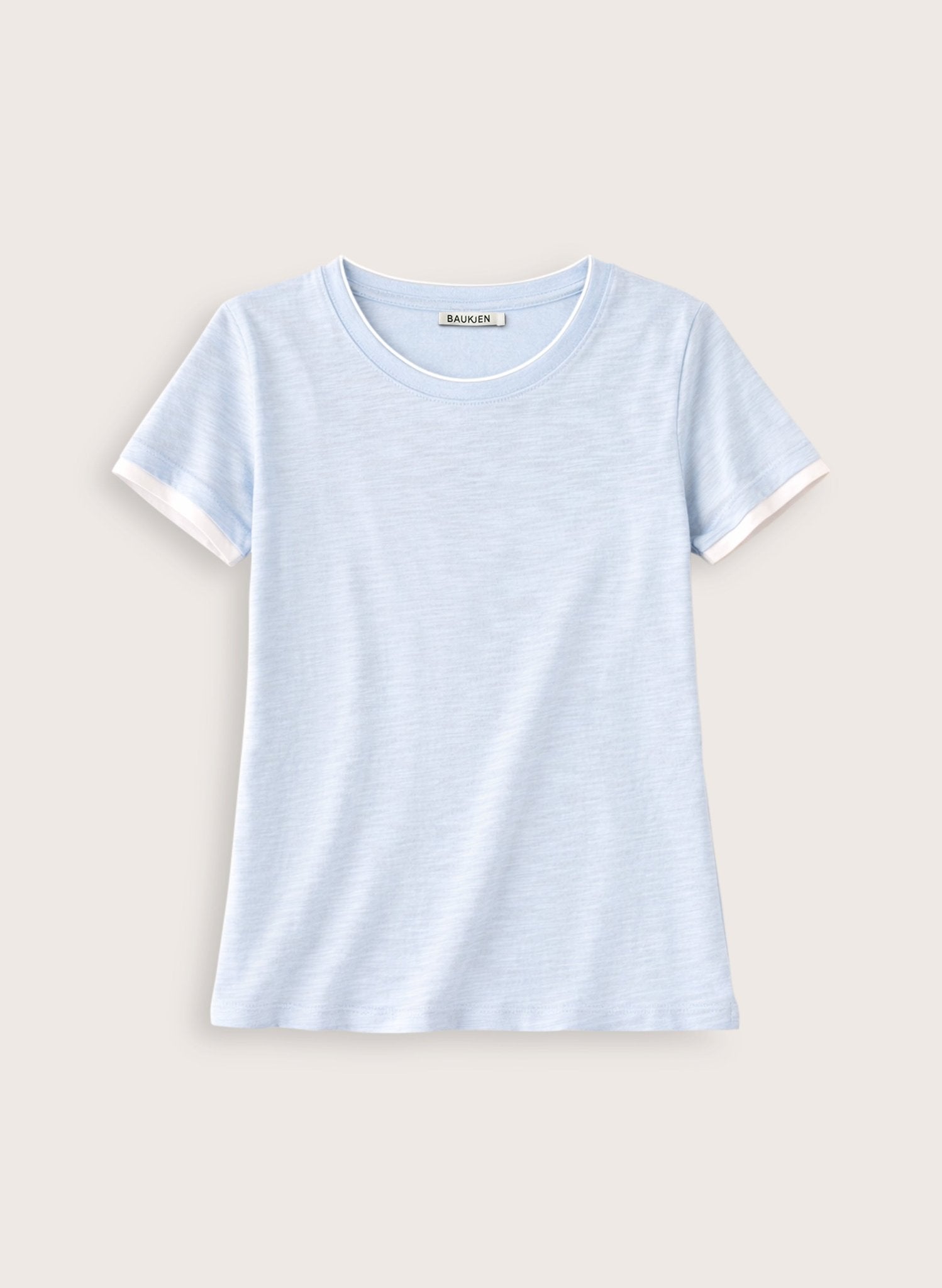 Lally Organic Cotton Layer Tee - Ice Blue Baukjen
