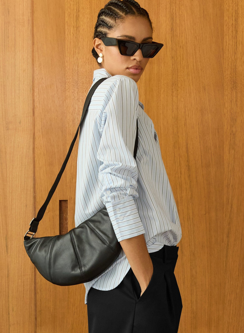 Laurie Cross Body Bag - Caviar Black Baukjen