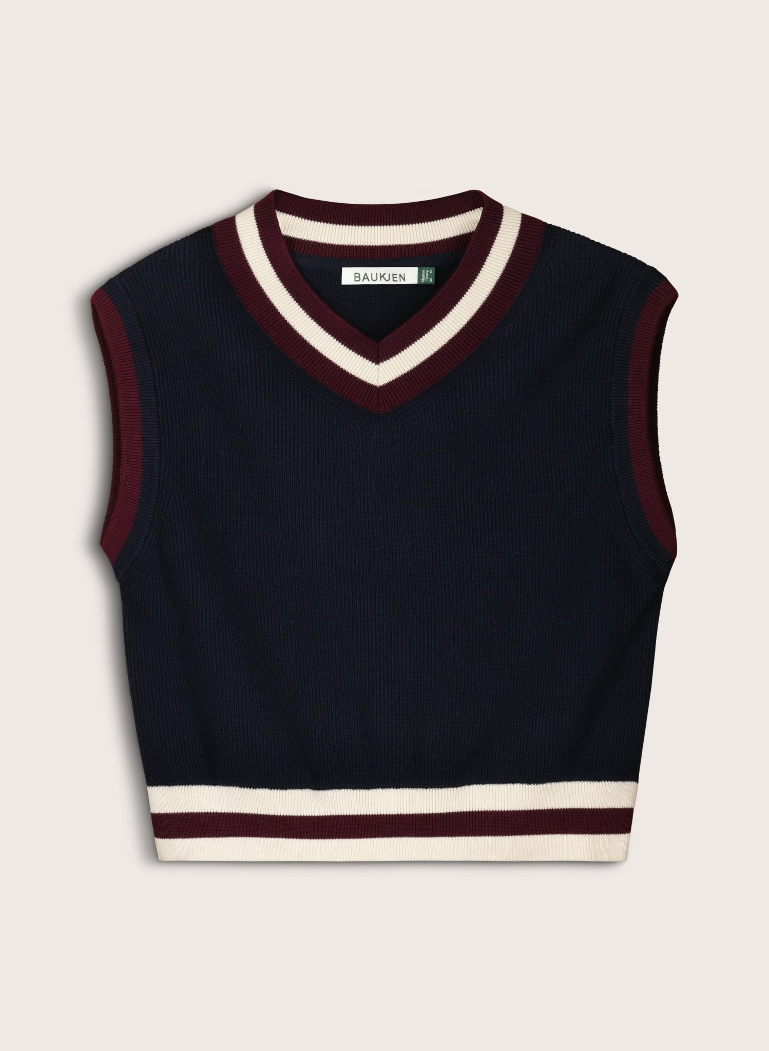 Leighton V - Neck Knitted Tank - Deep Indigo Baukjen