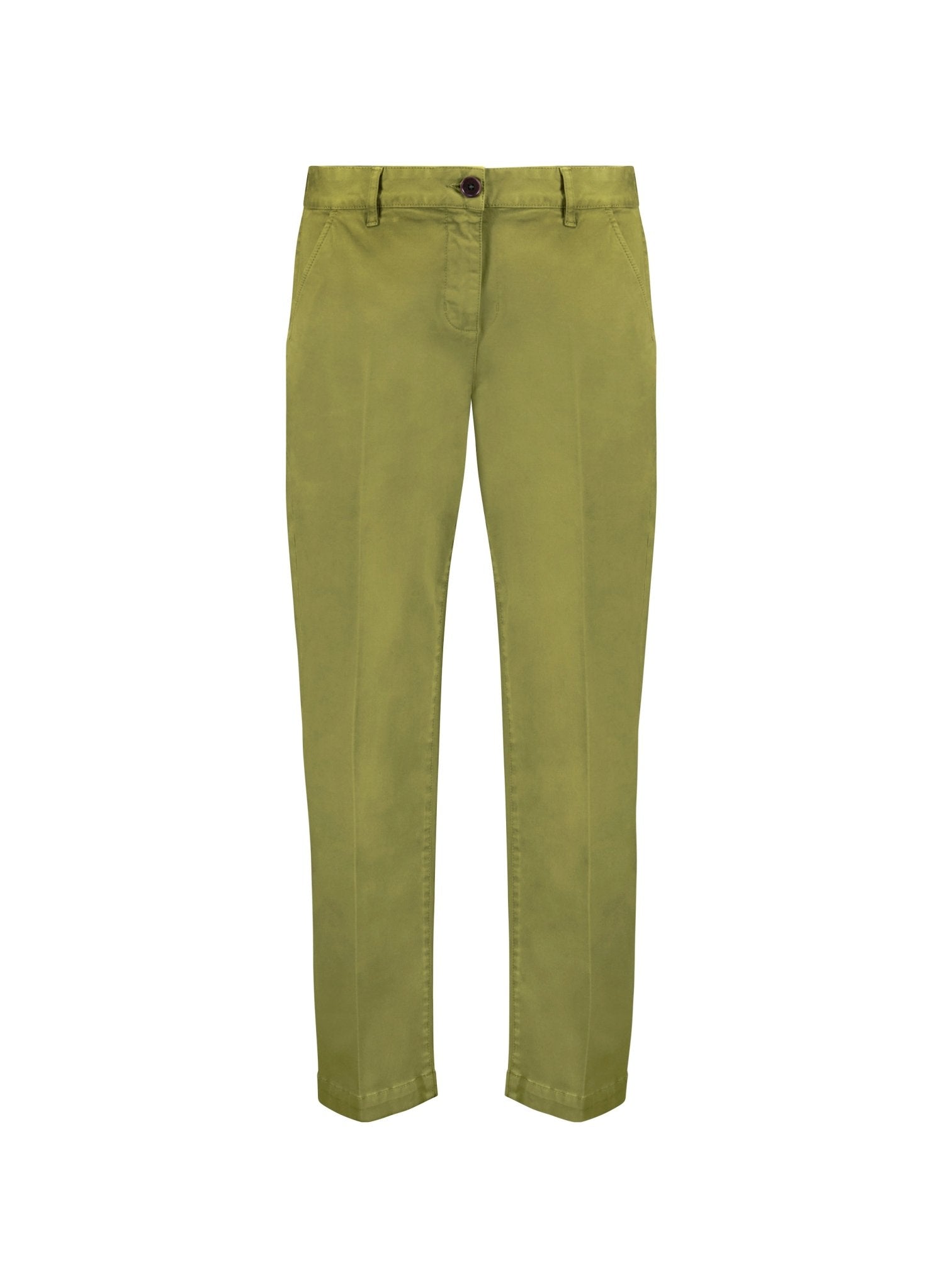 Linnea Organic Cotton Chinos - Light Olive Baukjen