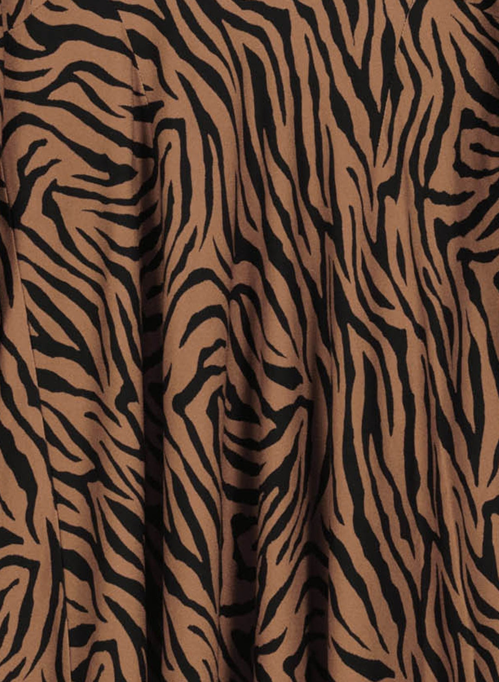 Lorelai Printed Midi Dress - Chocolate Tiger Baukjen