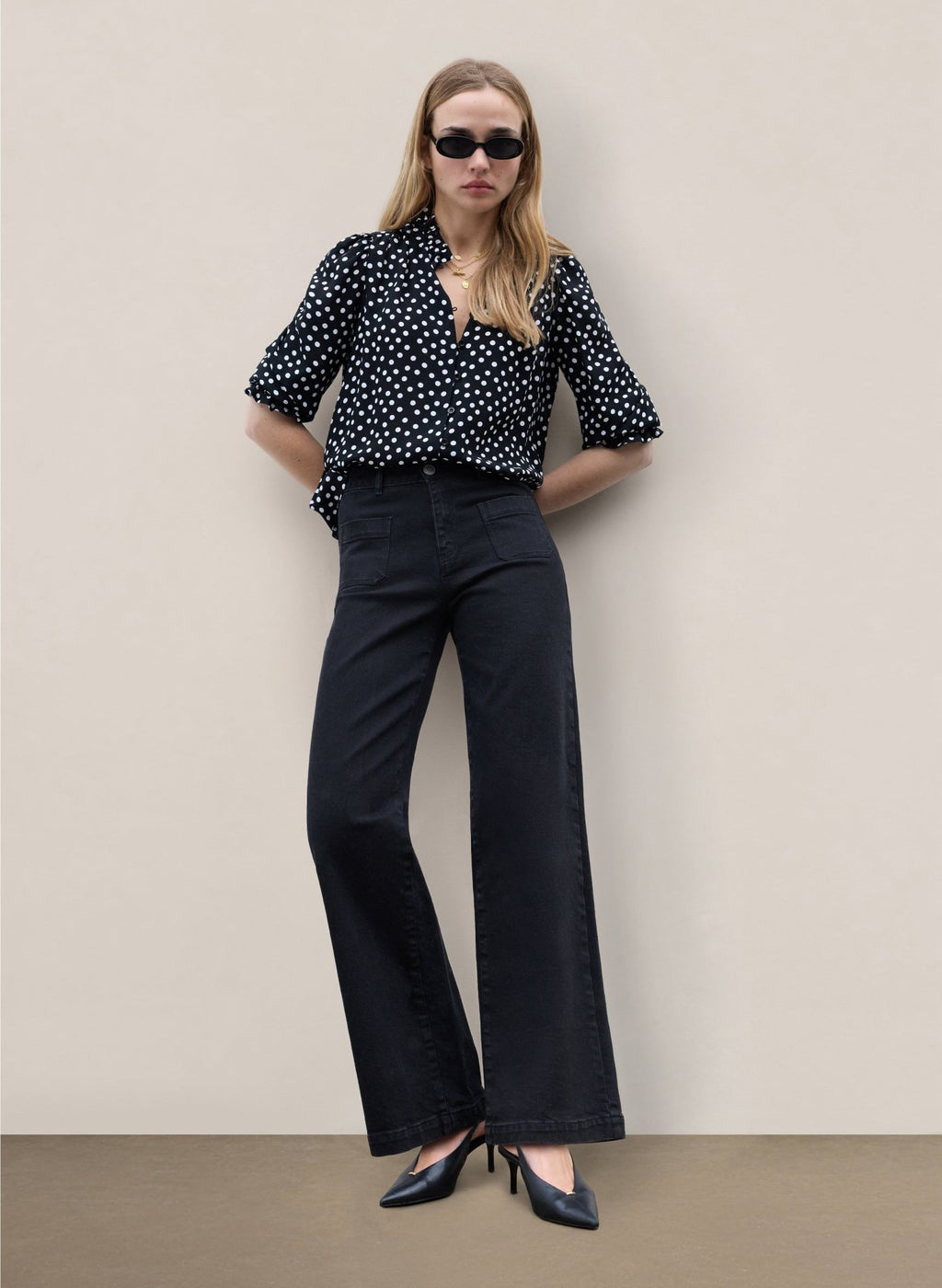 Lou Organic Cotton Stretch Jeans - Caviar Black Baukjen
