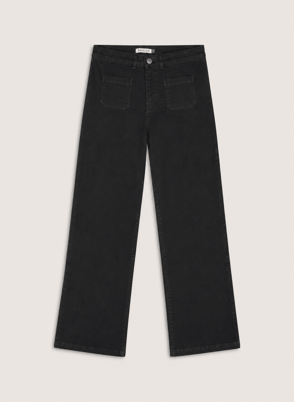 Lou Organic Cotton Stretch Jeans - Caviar Black Baukjen