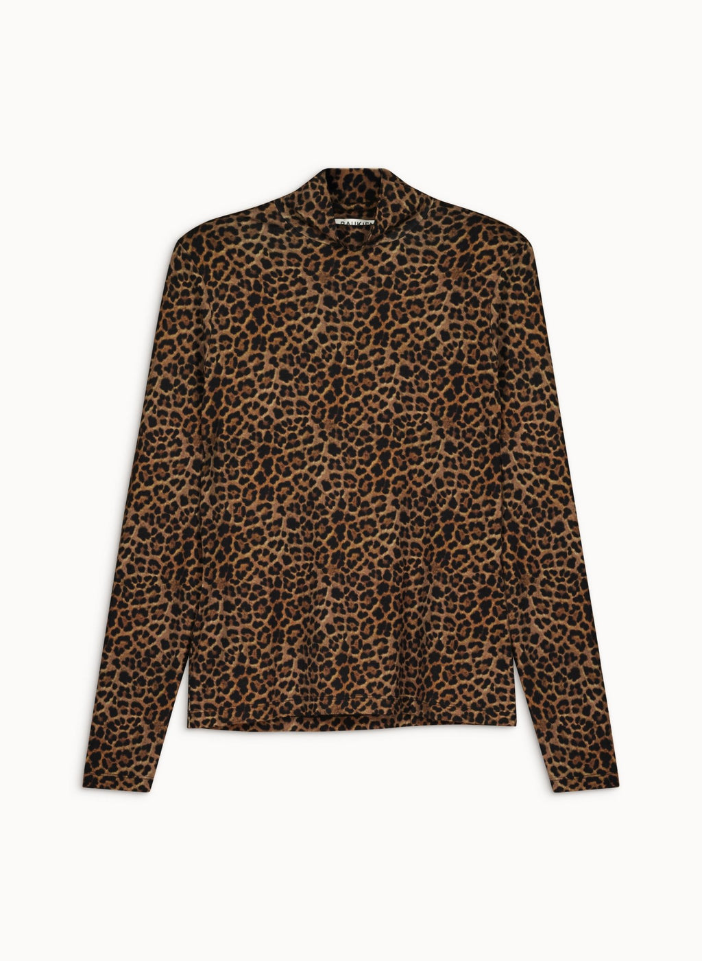 Lucy Turtleneck Top - Chestnut Leopard Baukjen