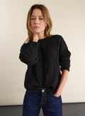 Lumi Sparkle Stitch Detail Jumper - Black Sparkle Baukjen