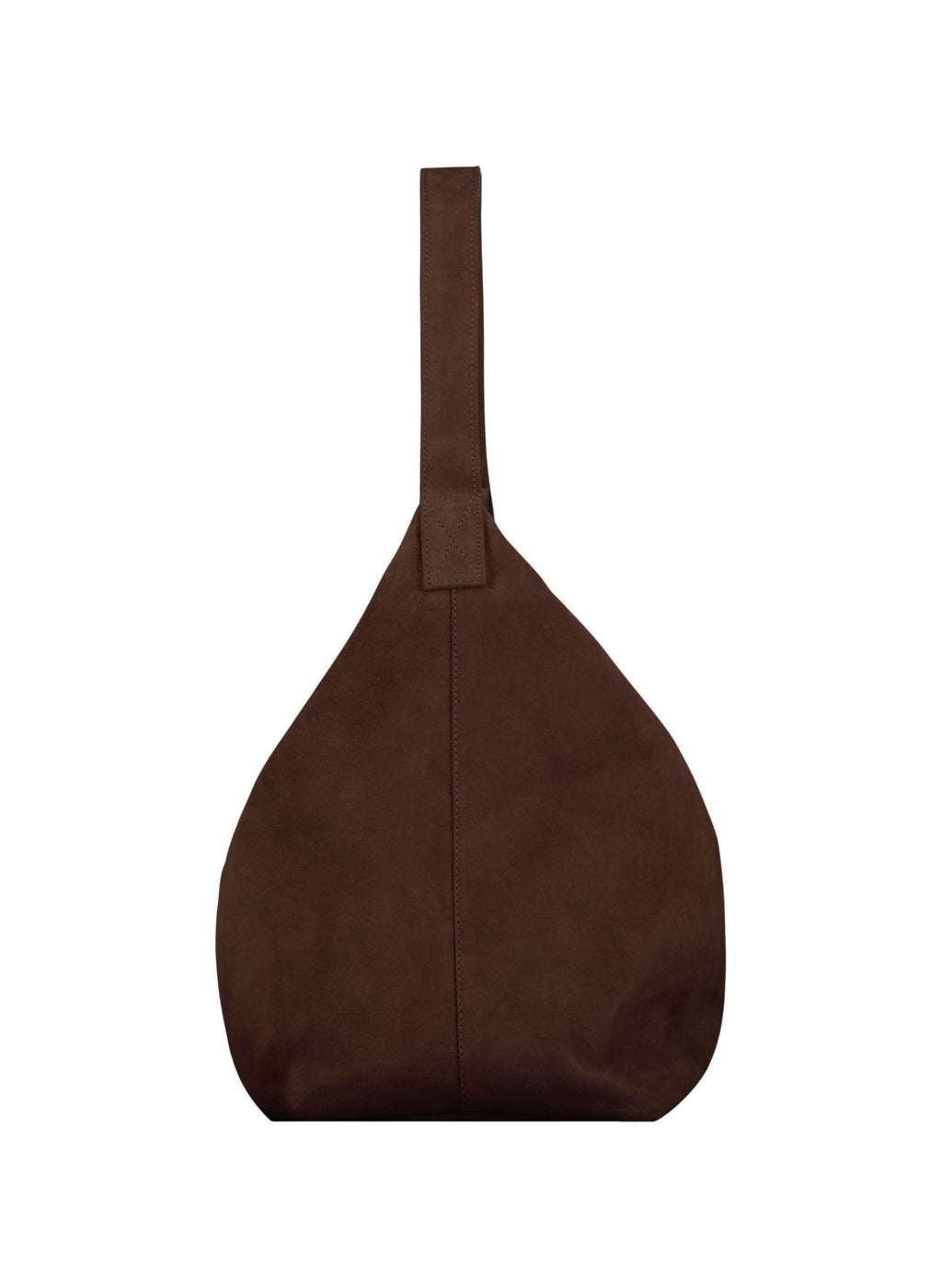 Lynette Suede Tote Bag  - Dark Chocolate Baukjen