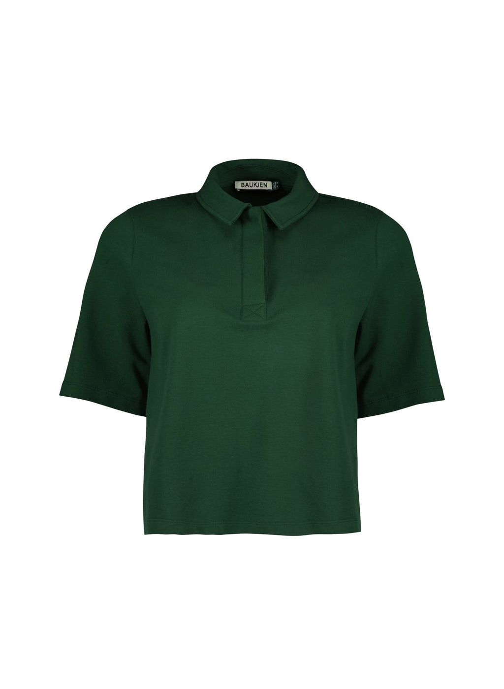 Margaret Regenerative Cotton Polo Tee - Forest Green Baukjen