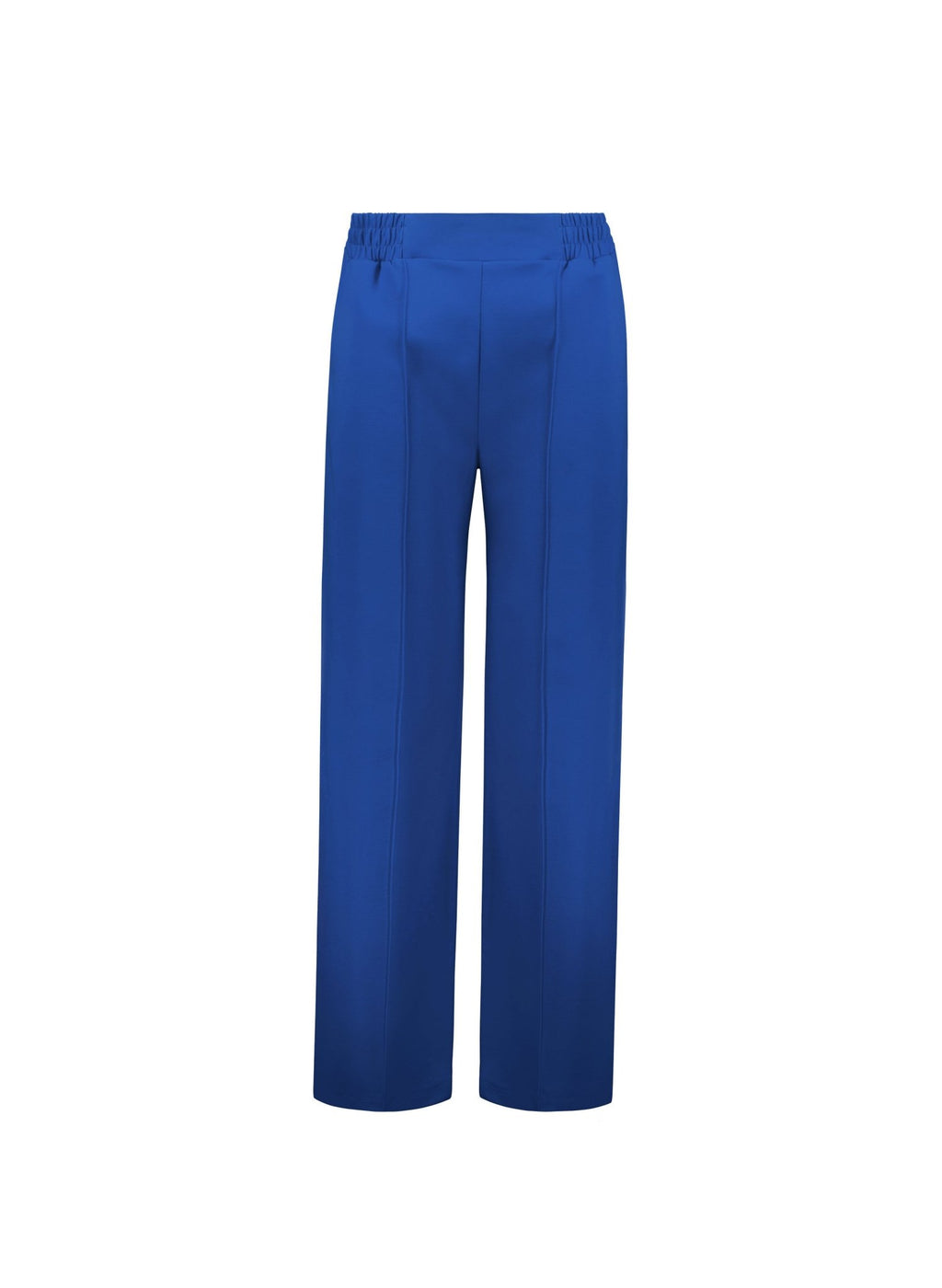 Marian Ponte Wide Leg Trousers - Royal Blue Baukjen