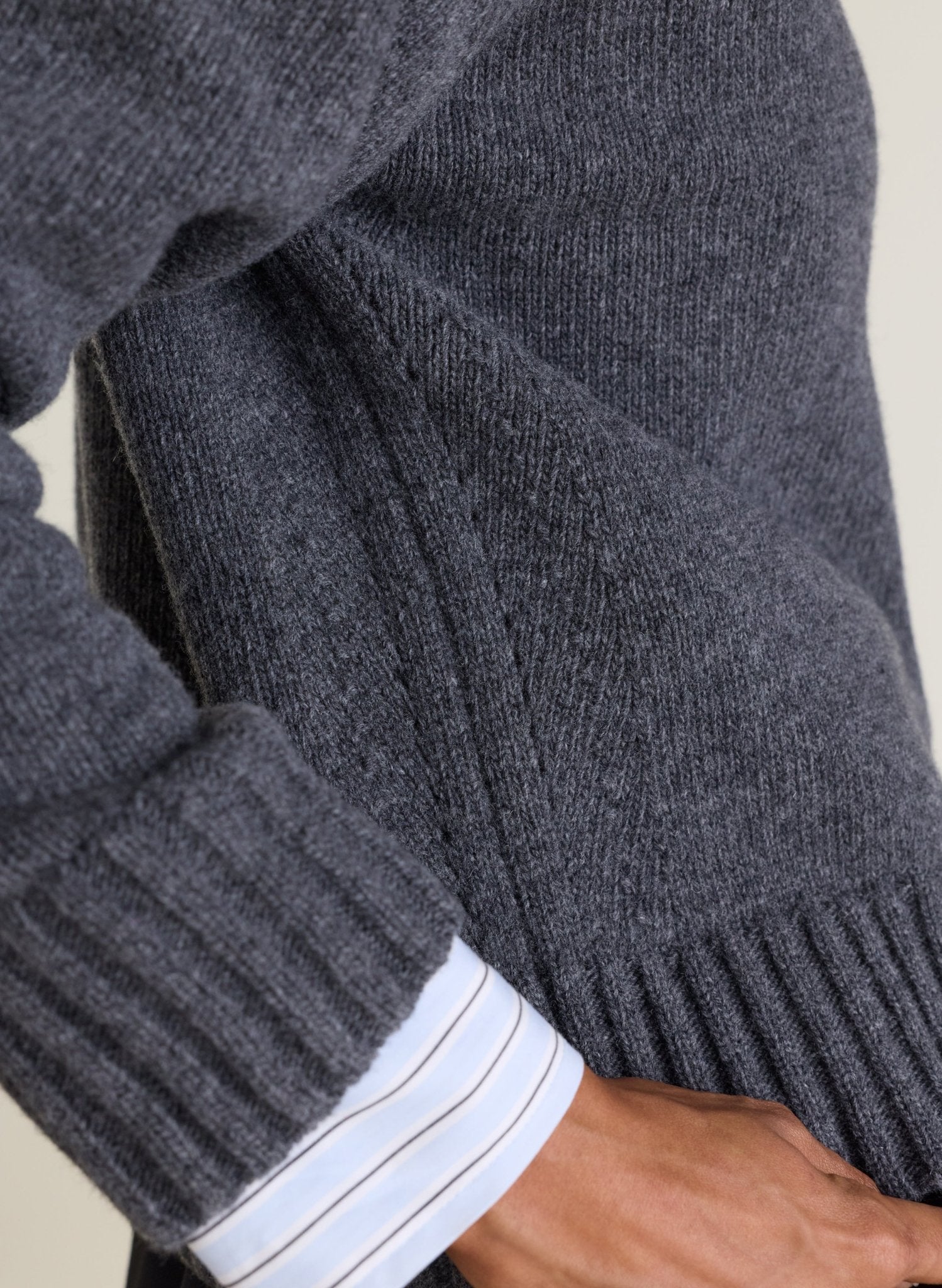 Marley Quarter Zip Jumper - Grey Marl Baukjen