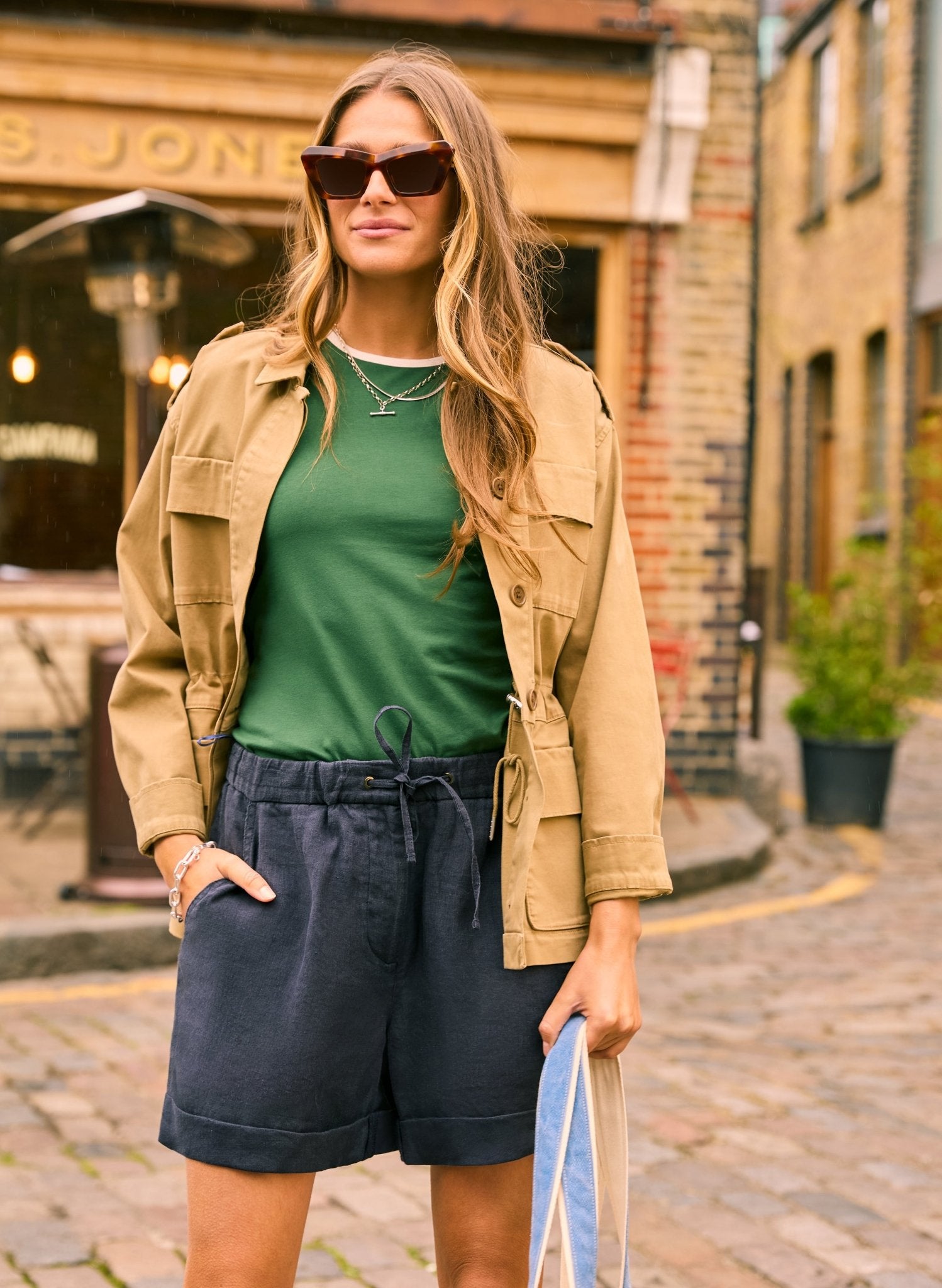 Marlowe Hemp Shorts - Indigo Baukjen