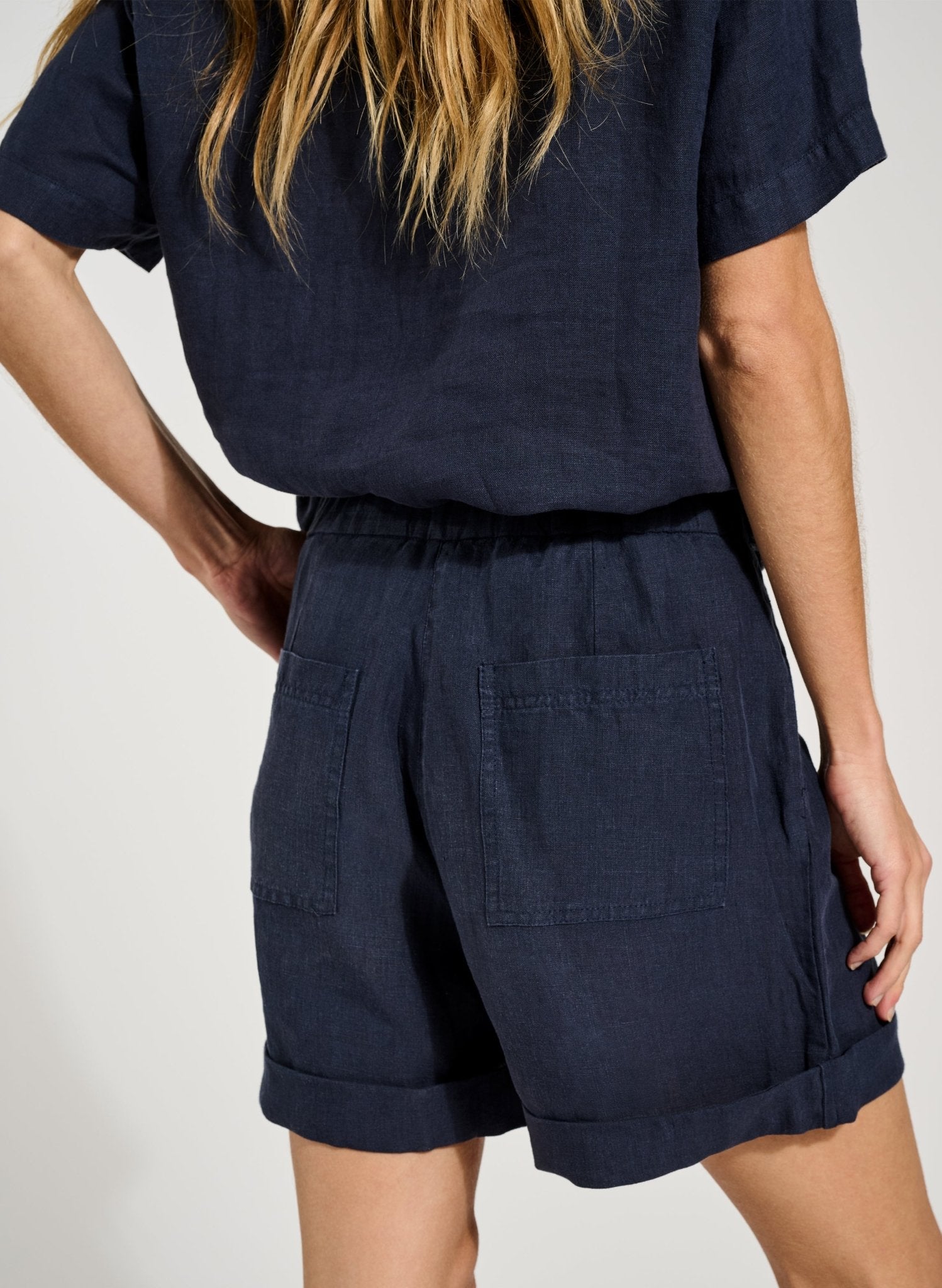 Marlowe Hemp Shorts - Indigo Baukjen