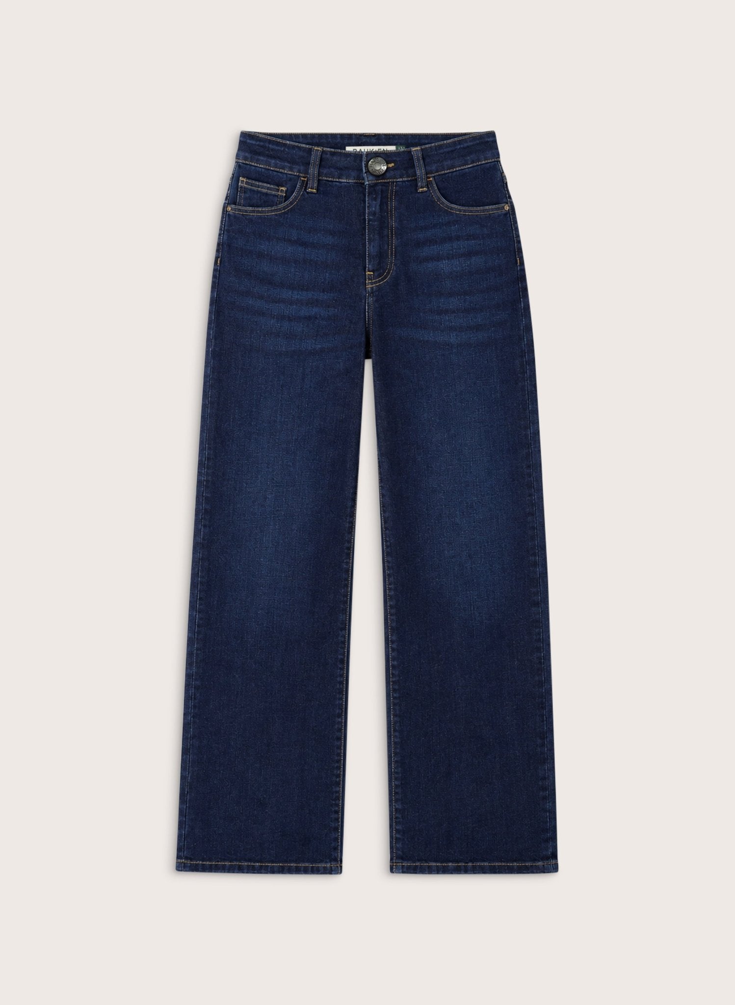 Marta Wide Leg High Waist Jeans - Dark Indigo Baukjen