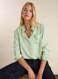 Martyna Relaxed Shirt - Pistachio Baukjen