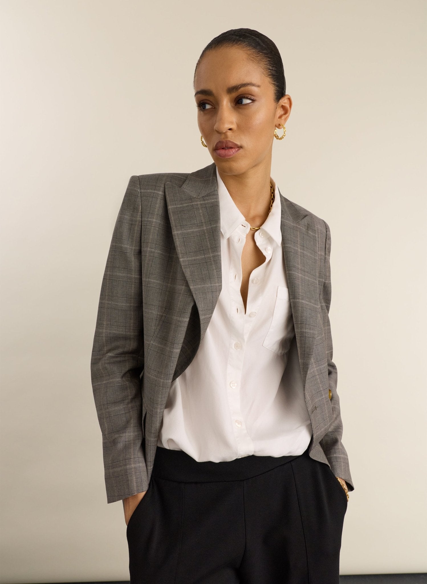 Martyna Relaxed Shirt - Pure White Baukjen