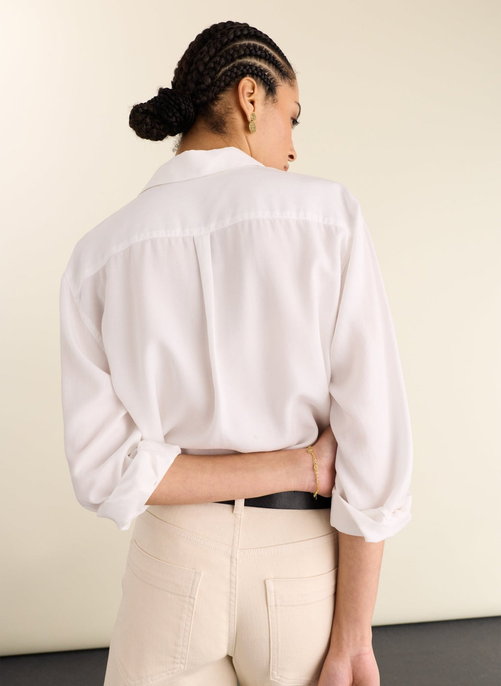 Martyna Relaxed Shirt - Pure White Baukjen