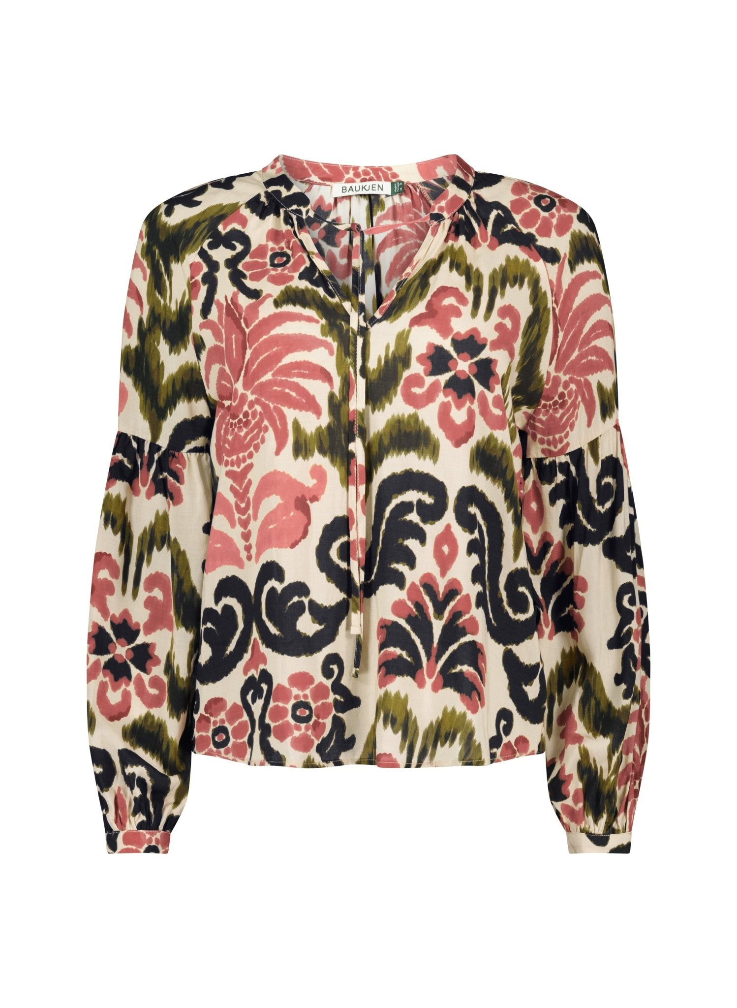 MaryJayne Blouse - Coral Palm Baukjen