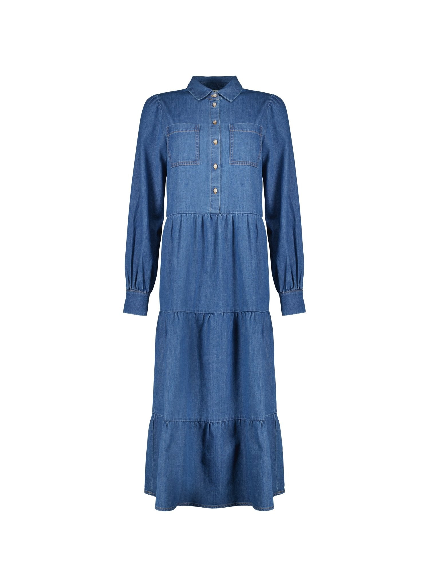 Mel Organic Cotton Dress - Washed Indigo Baukjen