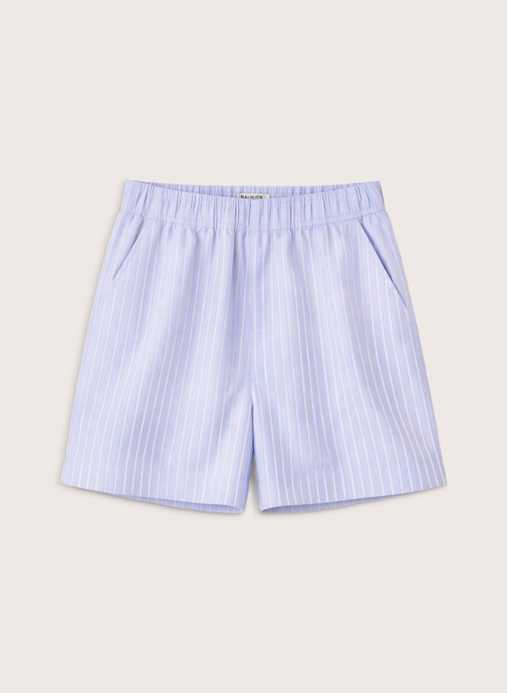 Minnie Organic Cotton Stripe Pyjama Shorts - Blue & White Stripe Baukjen