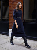 Moll Wool Blend Knitted Dress - Classic Navy Baukjen