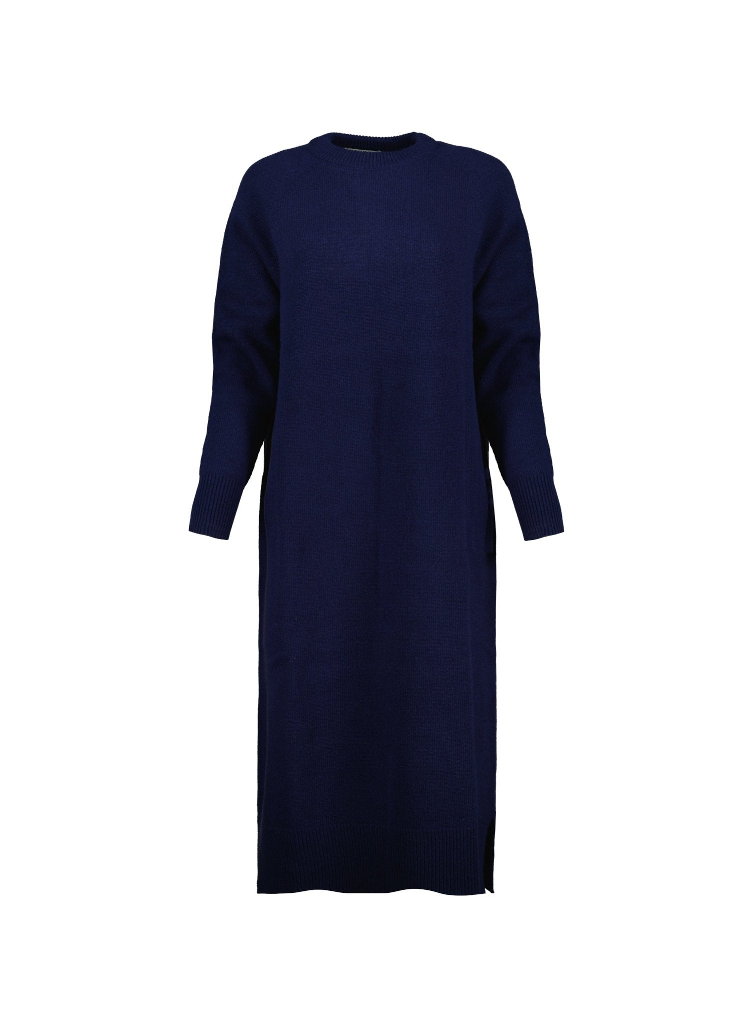 Moll Wool Blend Knitted Dress - Classic Navy Baukjen