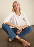 Montrose Organic Cotton Relaxed Top - Pure White Baukjen